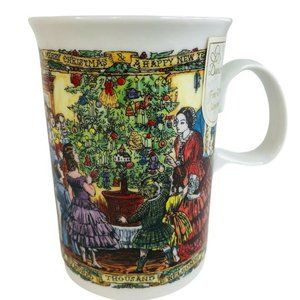 Dunoon Christmas Cheer Series Mug Scotland Stoneware Victorian Party Ceramic